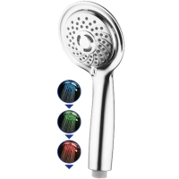 Art. 83326 - STAR shower head, 3 positions, LED, Ø 85 mm