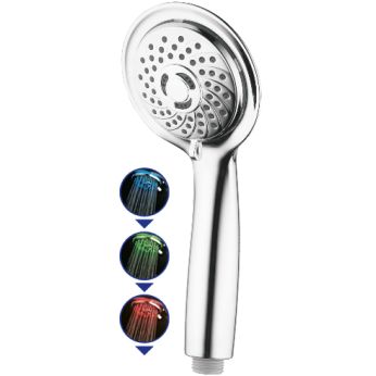 Art. 83326 - STAR shower head, 3 positions, LED, Ø 85 mm